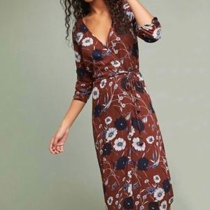 Faithfull The Brand -  Anne Marie Aberdeen Floral Midi Wrap Dress